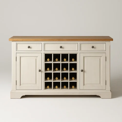 Buffet Wine Cabinet Enhances Refined Interior