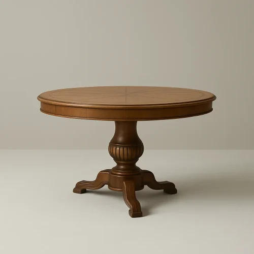 Classic Round Dining Table Elevates Traditional Charm