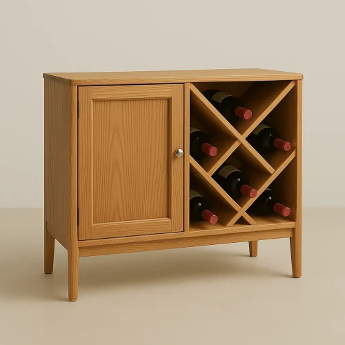 Diamond Wine Cabinet Elevates Bottle Storage Elegance